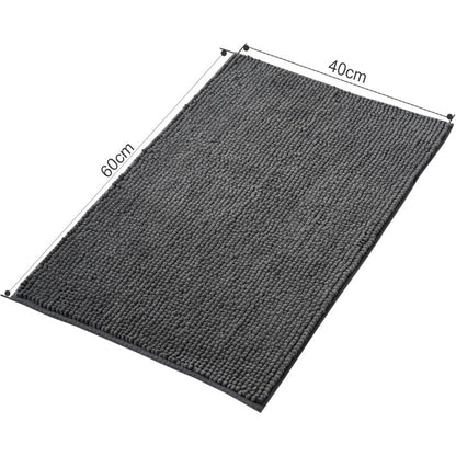 Non-Slip Chenille Bath Mat Super Absorbent And Machine Washableable For Bathroom, Shower, Bathtub Or As A V1188-MS-227-0254