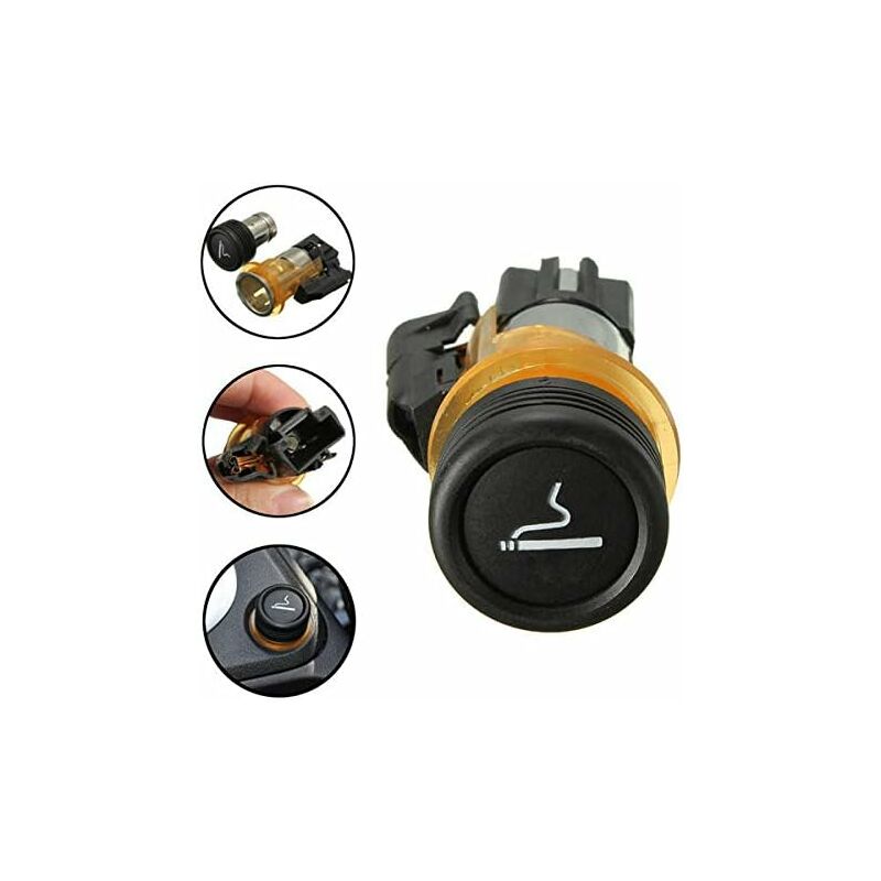 Car Cigarette Lighter & Cig Box Compatible With Peugeot 206 308 406 607 V1188-MS-227-0261