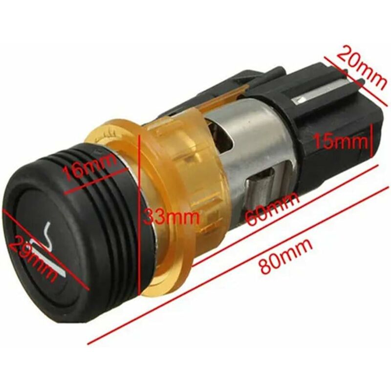 Car Cigarette Lighter & Cig Box Compatible With Peugeot 206 308 406 607 V1188-MS-227-0261