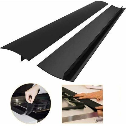 2 Pack 25''/63Cm Kitchen Countertop Edging Strips, Silicone Stove Counter Gap Cover, Long Filler Seal For V1188-MS-227-0262