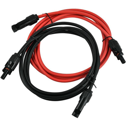 Solar Photovoltaic Extension Line Solar Panel Extension Cable With Mc4 Connector Red + Black Pair, 14Awg 3 V1188-MS-227-0265
