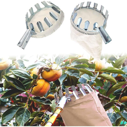 Fruit Picker, 1 Fruit Collector, Metal Fruit Picker, Fruit Picker With Bag, Cherry Picker, Diameter 16 Cm, V1188-MS-227-0270