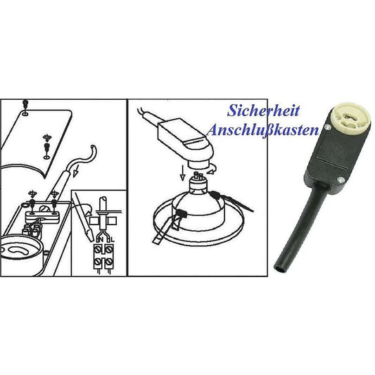 10 pcs Set Connection Boxes, Gu10 Socket For LED And Recessed Halogen Spotlight V1188-MS-227-0273