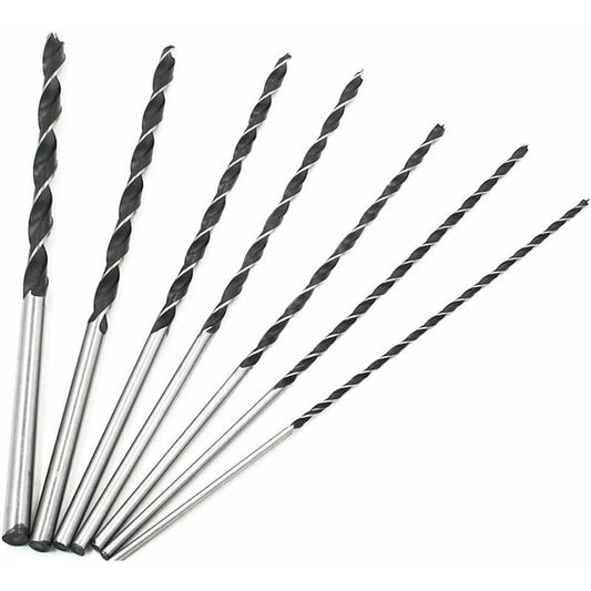 300Mm Extra Long Twist Drill Bit Set 7 pcs High Carbon Hardened Steel 4-10Mm Wood Drilling Tool Set V1188-MS-227-0276