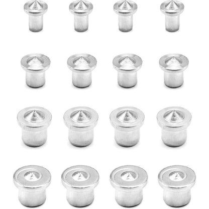 16 pcs Wood Dowel Centers, Stainless Steel Drill Guide Tool, 6/8/10/12Mm V1188-MS-227-0284