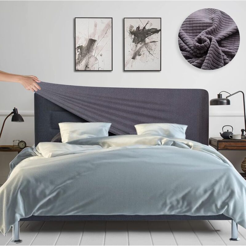 Stretch Headboard Covers Washable Padded Headboard Cover Dustproof Jacquard Protective Cover For Single V1188-MS-227-0285