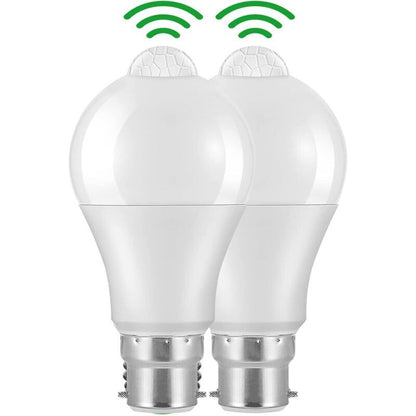 Motion Sensor Bulb B22 Bayonet LED, 12W, 1020Lm, Cool White 6000K, Cir 85, Waterproof Ip42 Energy Saving, V1188-MS-227-0289
