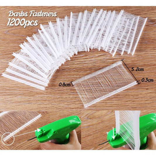 Labeling Machine Price Tag Gun Clothing Brand Labels With 1000 Paddle Threads (White, 5Cm) + 5 Spare Needles V1188-MS-227-0292