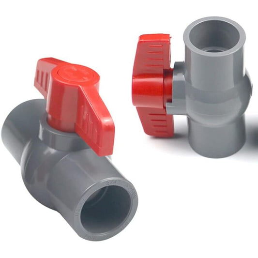 Pvc Ball Valve, U-Pvc Plastic Valve, Straight Connectors For Flow Control And Shutoff (20Mm) V1188-MS-227-0297