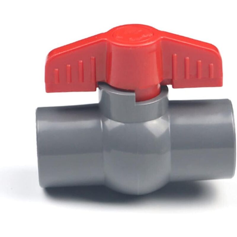 Pvc Ball Valve, U-Pvc Plastic Valve, Straight Connectors For Flow Control And Shutoff (20Mm) V1188-MS-227-0297