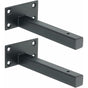 Industrial Shelf Bracket Stainless Steel Wall Mounted Shelf Support Metal Bracket For Floating Board V1188-MS-227-0298