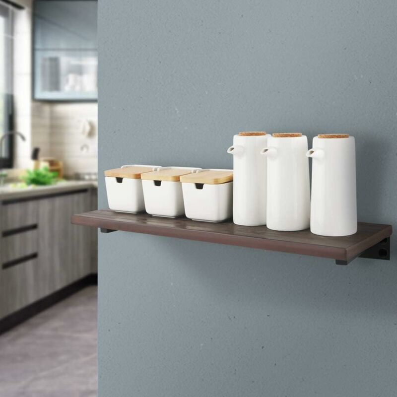 Industrial Shelf Bracket Stainless Steel Wall Mounted Shelf Support Metal Bracket For Floating Board V1188-MS-227-0298