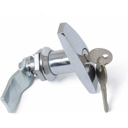 T-Handle Lock With Key, Aluminum Alloy Trailer Door Latch T-Handle Lock Universal T-Handle Lock For Trailers V1188-MS-227-0299