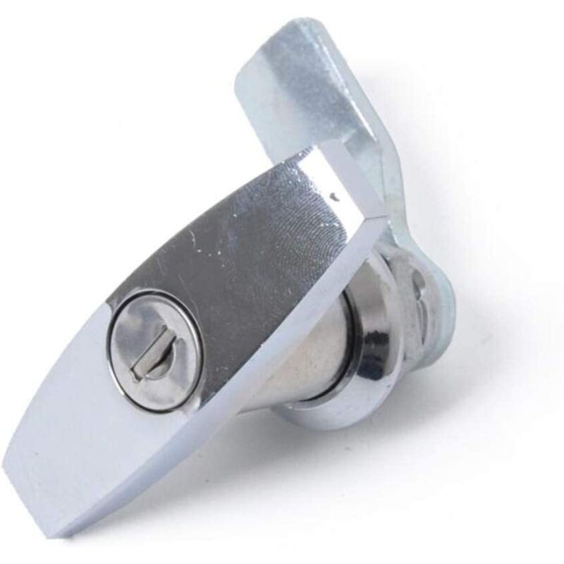 T-Handle Lock With Key, Aluminum Alloy Trailer Door Latch T-Handle Lock Universal T-Handle Lock For Trailers V1188-MS-227-0299