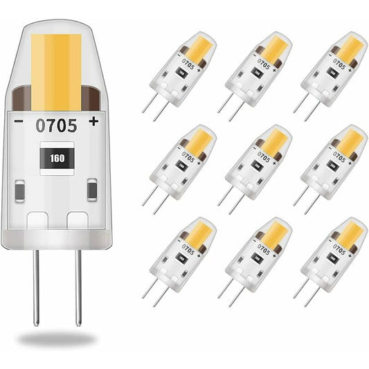 LED G4 Dimmable Light Bulbs,3W Equivalent 30W Halogen Lamp,95Lm Warm White Energy Saving Bulb,No Flicker,Dc V1188-MS-227-0301