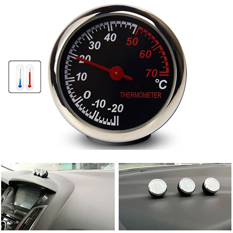 Car Thermometer Mechanical Needle Analog Counting Tool Anti-Scratch High Transparency And Durability V1188-MS-227-0303