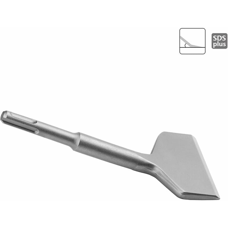 Sds Plus Flat Chisel 165Mm X 75Mm Angled Nose Chisel Professional Chisel Wide Chisel For Use In Ceramic Floor V1188-MS-227-0304