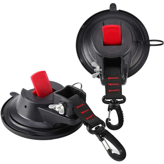 2 pcs Strong Car Anchor Suction Cups With Hook Fixing For Car Side Awning, Boat, Camping, Tarp, Tents, V1188-MS-227-0310
