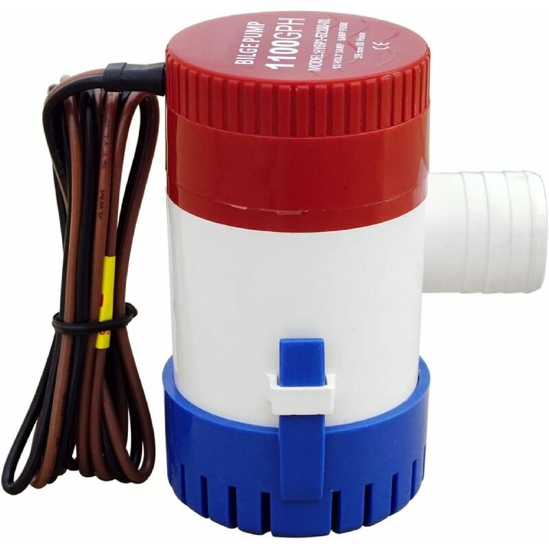 Marine Electric Bilge Pump 1100Gph 12V For Boat Caravan Rv Submersible Non-Automatic V1188-MS-227-0313