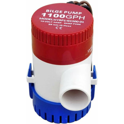 Marine Electric Bilge Pump 1100Gph 12V For Boat Caravan Rv Submersible Non-Automatic V1188-MS-227-0313