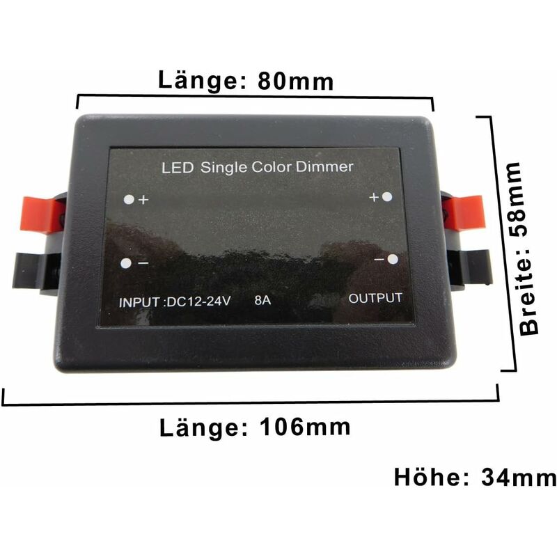 12V Wireless LED LED Dimmer Switch With Remote Control, For All Types Of Dimmable LED Bulbs. [Energy Class A] V1188-MS-227-0315