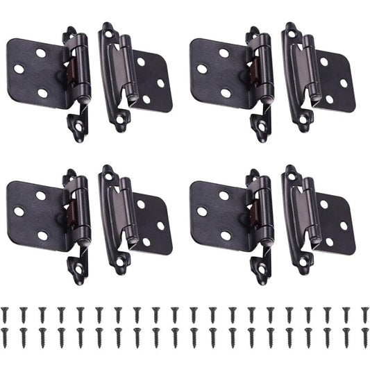 8 Pieces Stainless Steel Hinge, Cupboard Door Hinge With Screws, Stainless Steel Furniture Hinge, For Door V1188-MS-227-0321