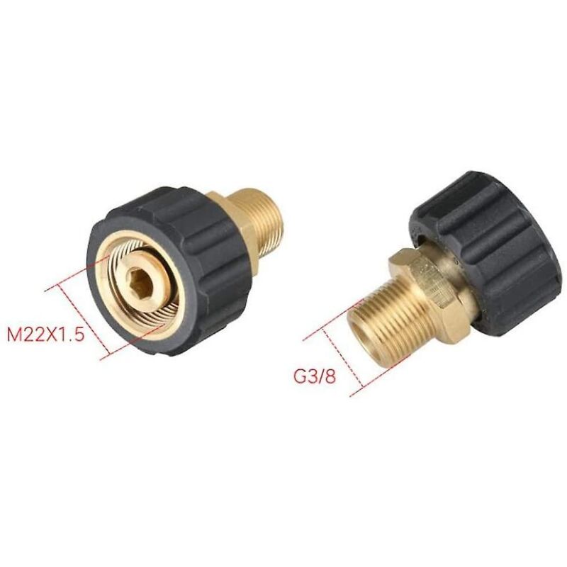 Nozzle Fitting Adapter High Pressure Washer Accessories - M22F G3 / 8F V1188-MS-227-0322