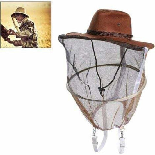 Beekeeping Hat With Veil Poly Cotton Beekeeping Veil Beekeeper Hat Mosquito Fly Mask Cap Outdoor Fishing Head V1188-MS-227-0332