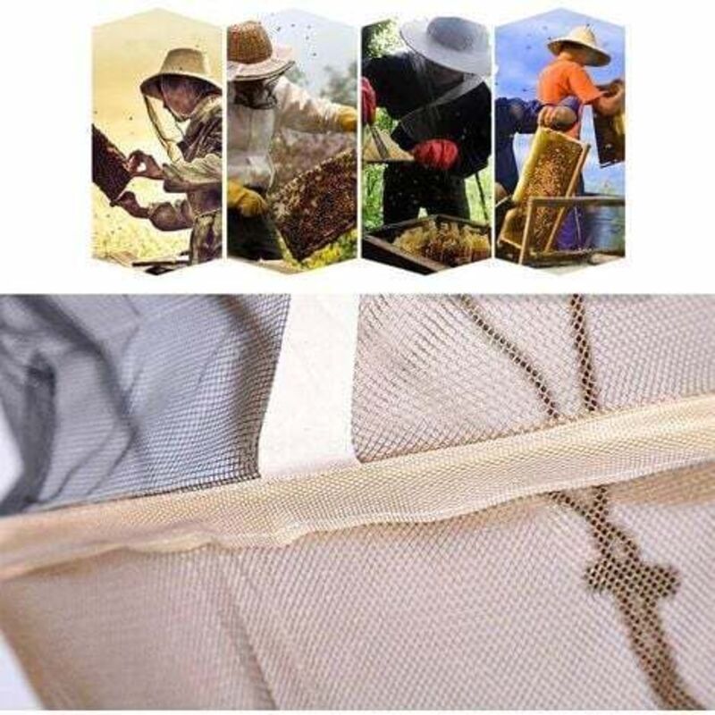 Beekeeping Hat With Veil Poly Cotton Beekeeping Veil Beekeeper Hat Mosquito Fly Mask Cap Outdoor Fishing Head V1188-MS-227-0332