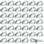 50 pcs M2 304 Stainless Steel Wire ROpe Thimbles Heart Thimble For Steel Cable For 2Mm Wire ROpe V1188-MS-227-0333