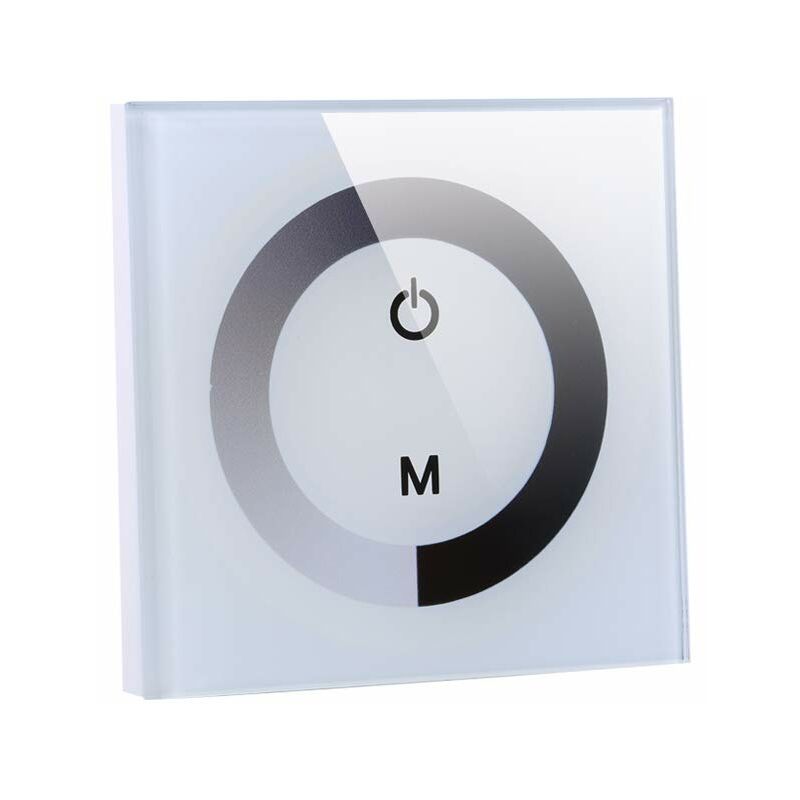 Wall Touch Light Switch, LED Light Dimmer Brightness Controller, Single Color Touch Panel For LED Strip Light V1188-MS-227-0334
