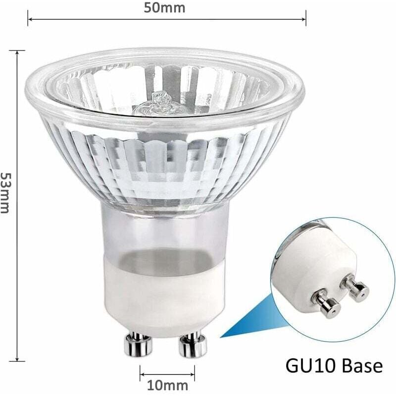 Halogen Bulb Gu10 35W 230V, 380Lm Warm White 2700K, Dimmable Halogen Spot Bulb, For Cabinet Light, Display V1188-MS-227-0338