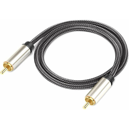 Digital Coaxial Audio Cable, Hifi 5.1 Spdif Rca To Rca Male To Male, For Digital Audio And Composite Video V1188-MS-227-0339
