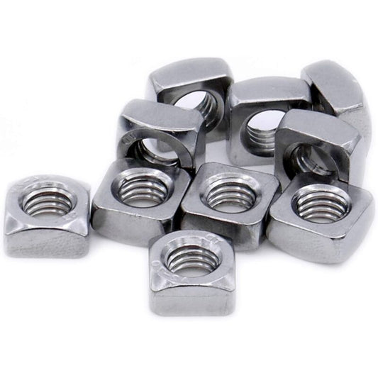 Square Nut M8 (8Mm) (Chamfered) - Stainless Steel (A2) (Pack Of 20) V1188-MS-227-0342