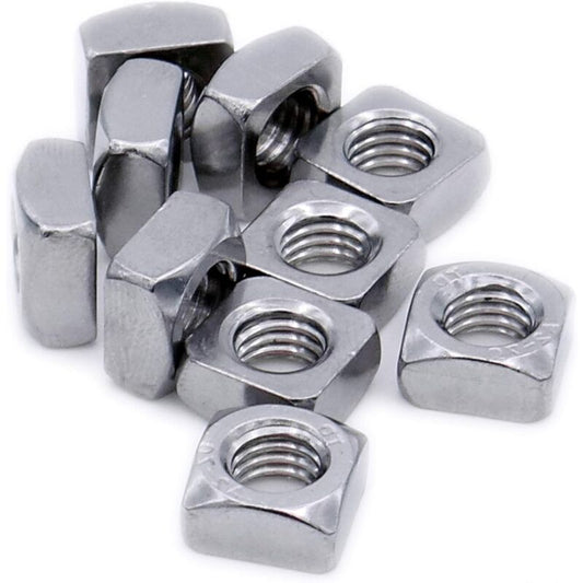 Square Nut M8 (8Mm) (Chamfered) - Stainless Steel (A2) (Pack Of 20) V1188-MS-227-0342