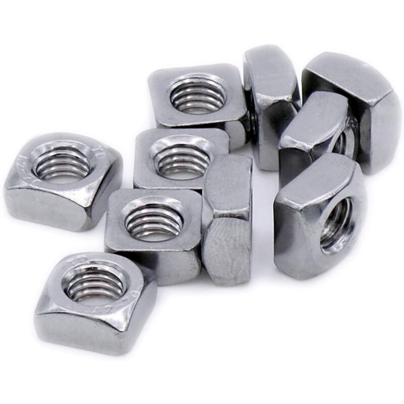 Square Nut M8 (8Mm) (Chamfered) - Stainless Steel (A2) (Pack Of 20) V1188-MS-227-0342