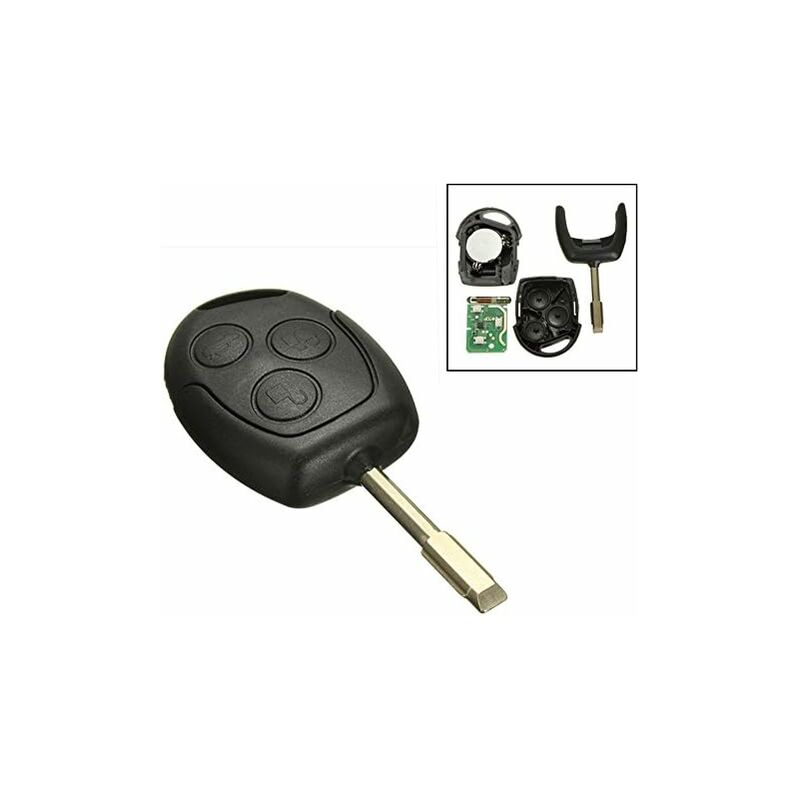 1 pcs 3 Buttons 433Mhz Remote Entry Key Fob Ford/Mondeo/Fiesta/Focus/Ka Transit V1188-MS-227-0343
