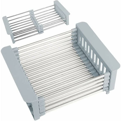 Extendable Sink Drainer, Adjustable Dish Drainer, Stainless Steel Adjustable Dish Drainer, Telescopic Drain V1188-MS-227-0346
