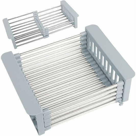 Extendable Sink Drainer, Adjustable Dish Drainer, Stainless Steel Adjustable Dish Drainer, Telescopic Drain V1188-MS-227-0346