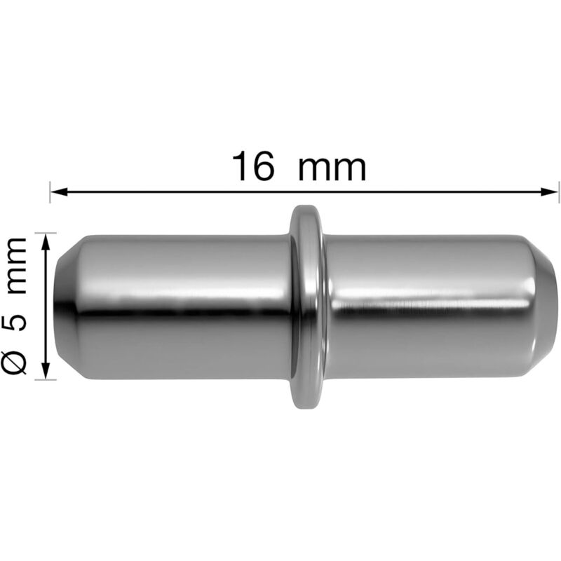 Shelf Peg 5 Mm 100 Units With Ring For Drilling - Shelf Pegs - Shelf Pegs - Pegs - Shelf Peg - 5Mm Solid V1188-MS-227-0349