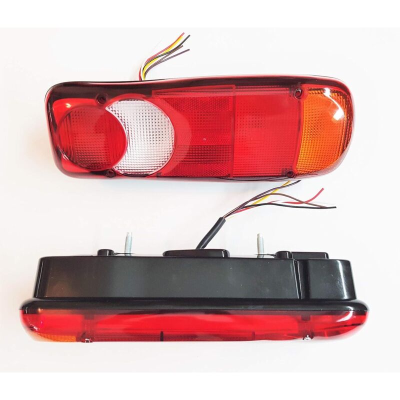 2 pcs Tail Lights Lamp For Truck, Tipper, Tractor, Trailer, Chassis - Universal Bulbs Working In 12V And 24V V1188-MS-227-0357