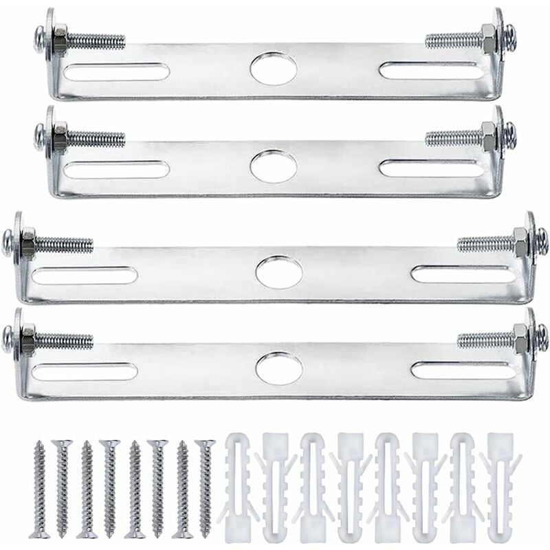 4 Pack Ceiling Light Fixture, Ceiling ROse, Chandelier Silver Universal Light Holder With Screws And Nuts, V1188-MS-227-0363