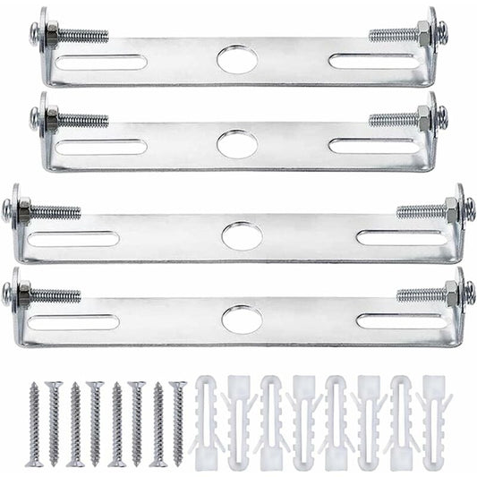 4 Pack Ceiling Light Fixture, Ceiling ROse, Chandelier Silver Universal Light Holder With Screws And Nuts, V1188-MS-227-0363