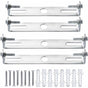 4 Pack Ceiling Light Fixture, Ceiling ROse, Chandelier Silver Universal Light Holder With Screws And Nuts, V1188-MS-227-0363