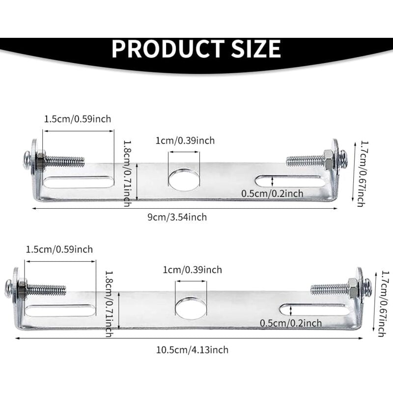 4 Pack Ceiling Light Fixture, Ceiling ROse, Chandelier Silver Universal Light Holder With Screws And Nuts, V1188-MS-227-0363