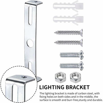 4 Pack Ceiling Light Fixture, Ceiling ROse, Chandelier Silver Universal Light Holder With Screws And Nuts, V1188-MS-227-0363