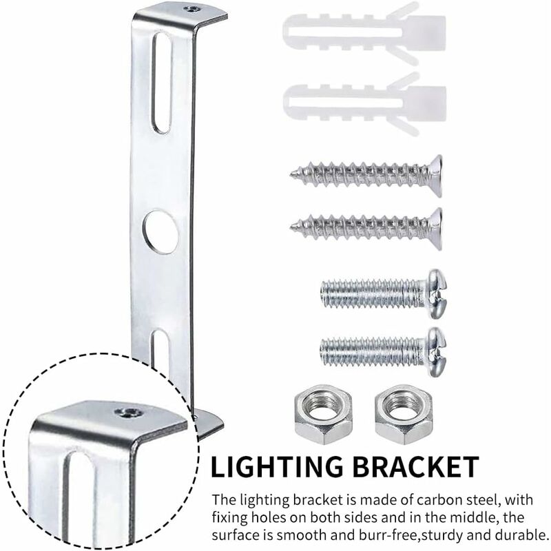4 Pack Ceiling Light Fixture, Ceiling ROse, Chandelier Silver Universal Light Holder With Screws And Nuts, V1188-MS-227-0363
