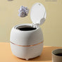 Mini Desktop Trash Can, Creative Plastic Desktop Trash Can With Button Lid For Home Office, Study, Bedroom, V1188-MS-227-0370