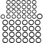 50 pcs Pressure Washer O-Rings Replacement For 1/4 Inch, 3/8 Inch, M22 Quick Connect Coupler (O Ring, 50 pcs) V1188-MS-227-0371