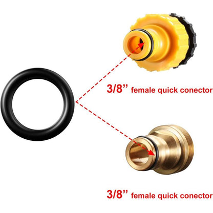 50 pcs Pressure Washer O-Rings Replacement For 1/4 Inch, 3/8 Inch, M22 Quick Connect Coupler (O Ring, 50 pcs) V1188-MS-227-0371